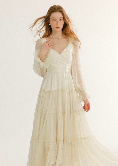 Tiered Chiffon Dress