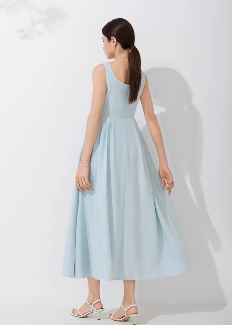 Timeless Elegance A-Line Blue Dress