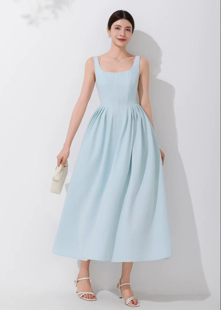 Timeless Elegance A-Line Blue Dress