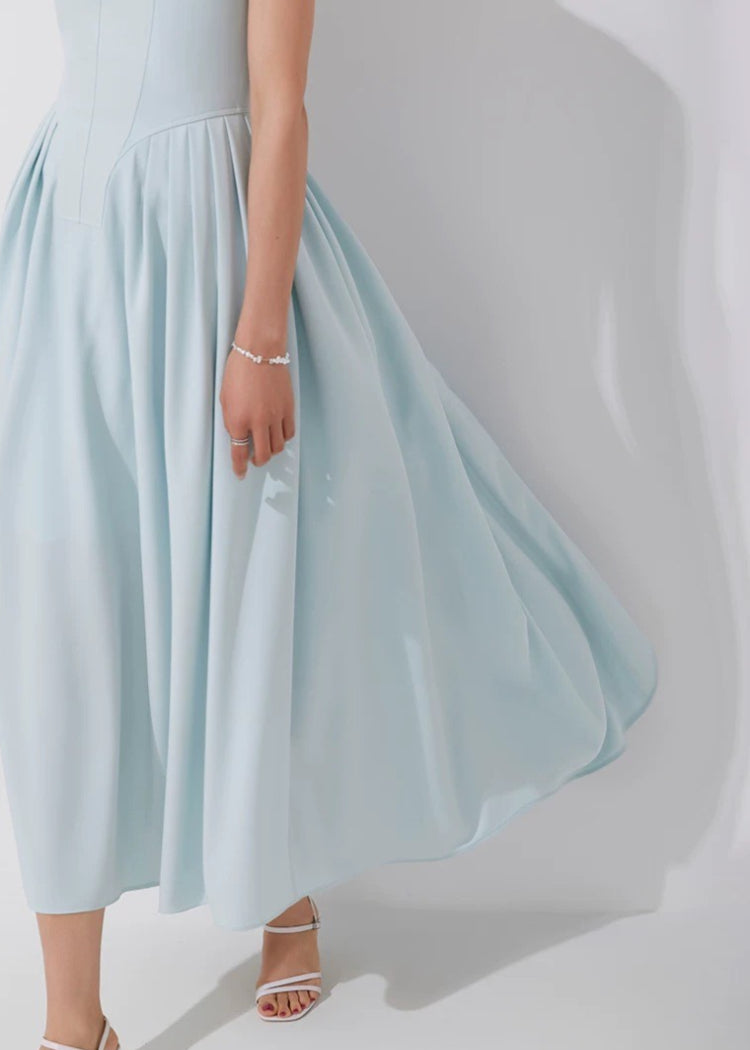 Timeless Elegance A-Line Blue Dress