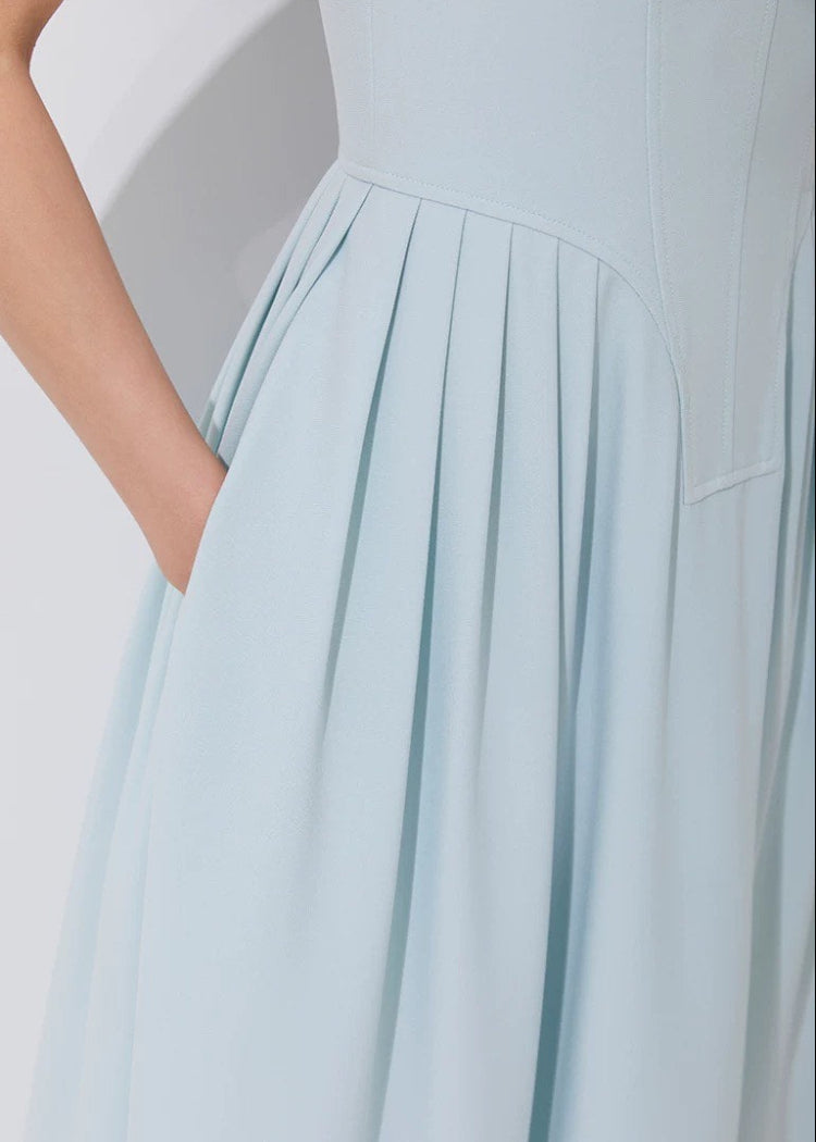 Timeless Elegance A-Line Blue Dress