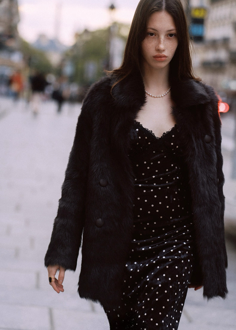 Velvet Dot Dress
