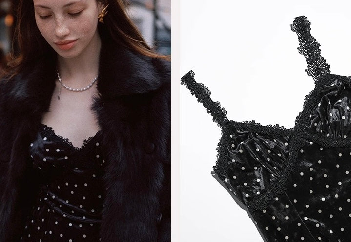 Velvet Dot Dress