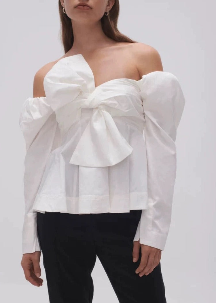 Voluminous Ribbon Top