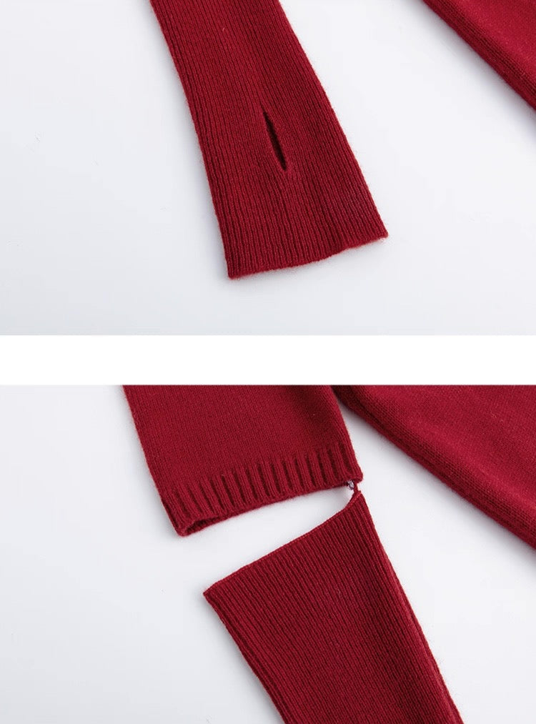 Wool 2-Way Knit Dress