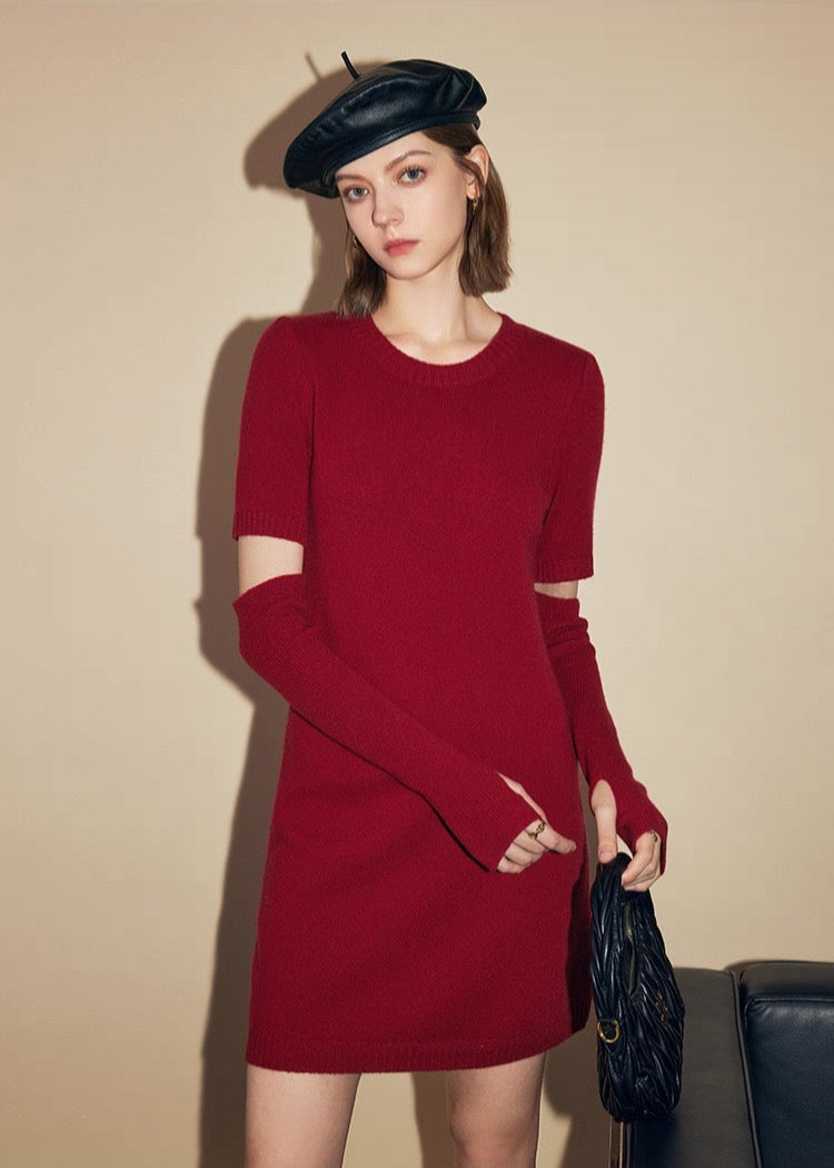Wool 2-Way Knit Dress
