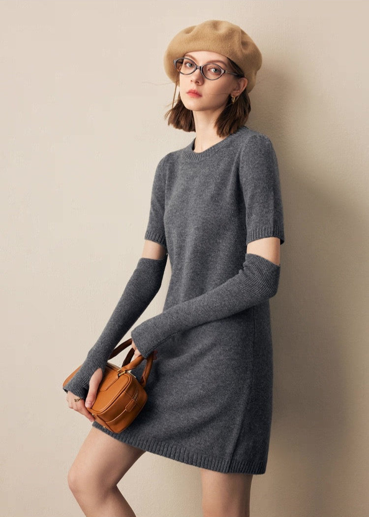 Wool 2-Way Knit Dress