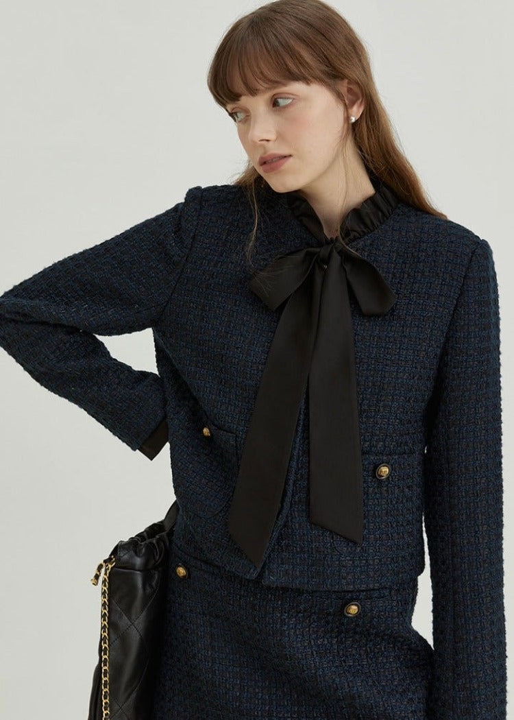 Bow Tie Tweed Jacket