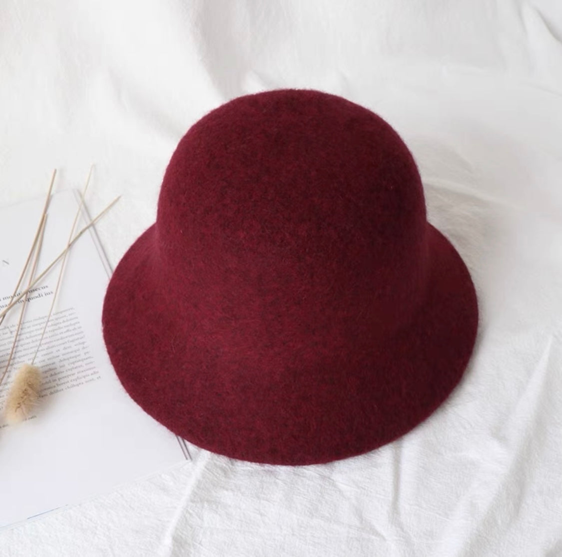 WOOL BLEND BUCKET HAT