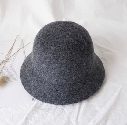 WOOL BLEND BUCKET HAT