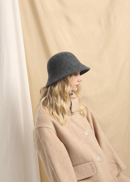 WOOL BLEND BUCKET HAT