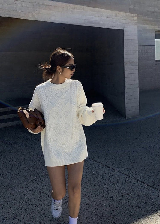 oversized knitted sweater