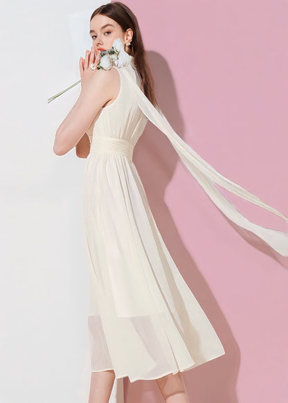 Chiffon Creamy Dress