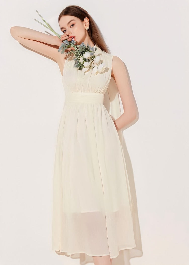 Chiffon Creamy Dress