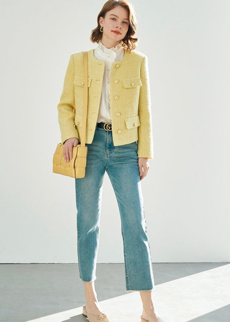 Colored Tweed Jacket
