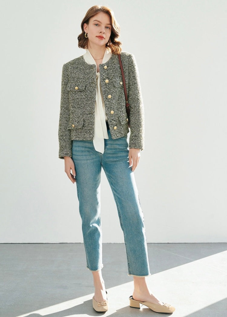 Colored Tweed Jacket