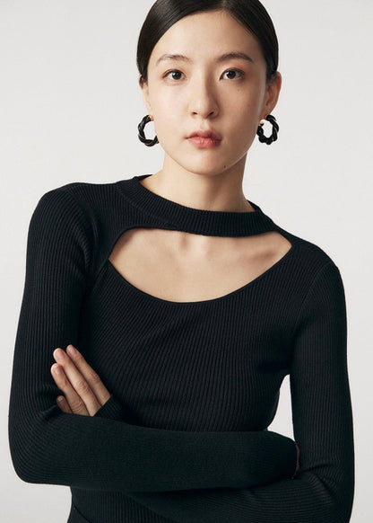 Cutout Knit Top