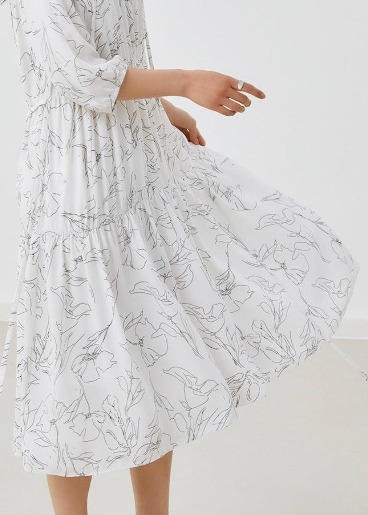 FLOWY PRINTED DRESS