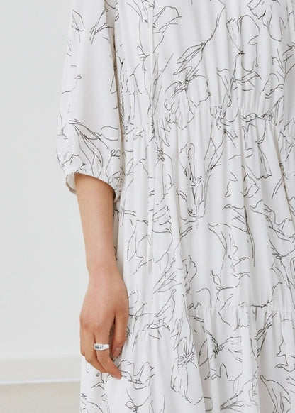 FLOWY PRINTED DRESS