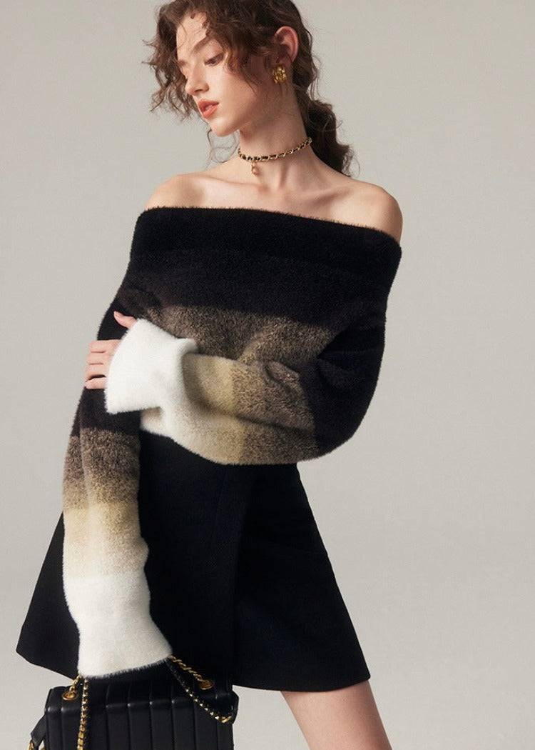 Fur Off Shoulder Top