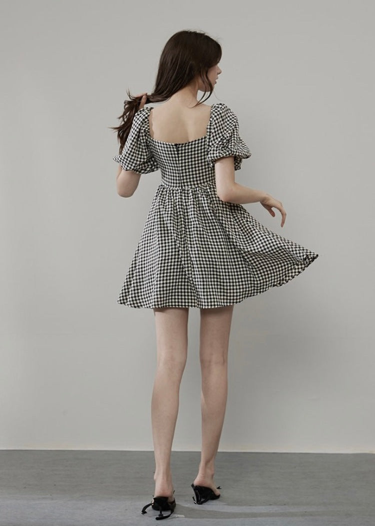 Gingham Plaid Dress