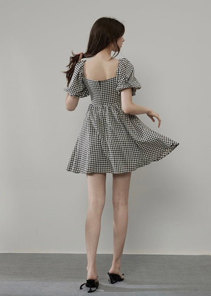 Gingham Plaid Dress