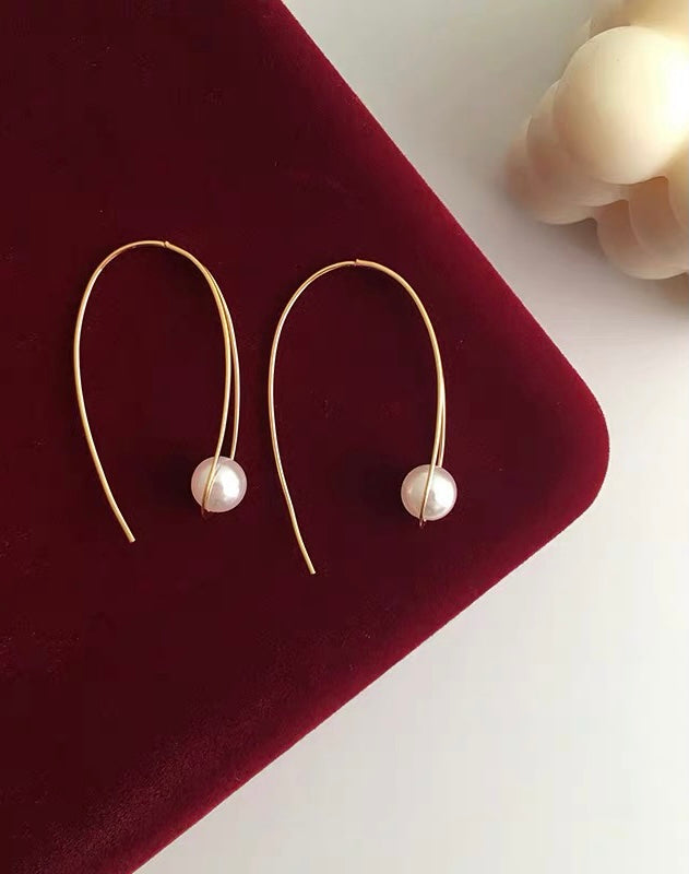 Hoop Pearl Earings