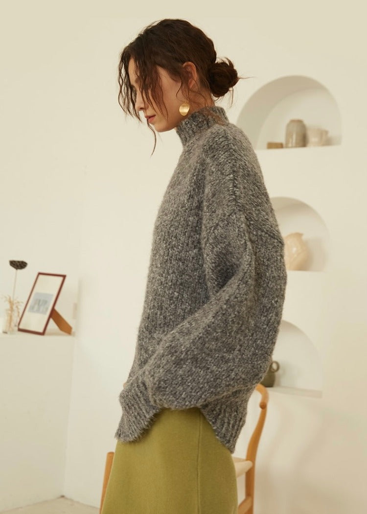 oversized knitted sweater