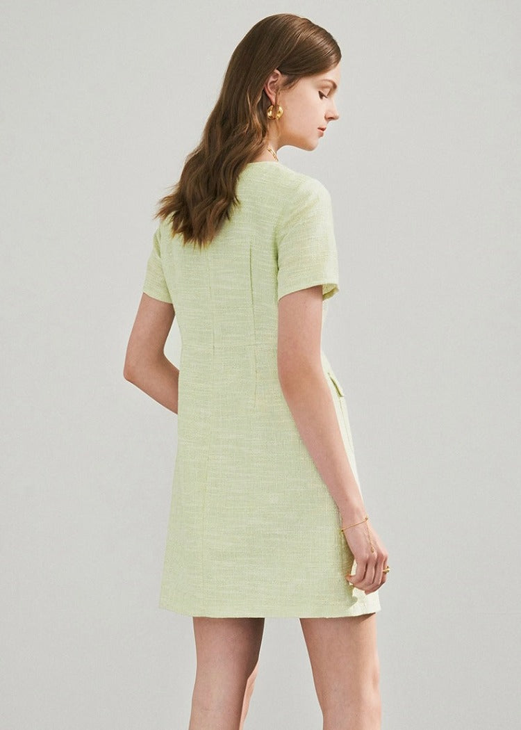 Pastel Green Mini Dress