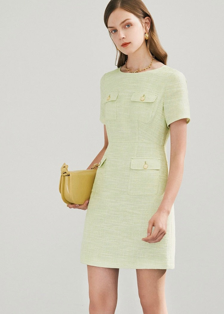 Pastel Green Mini Dress