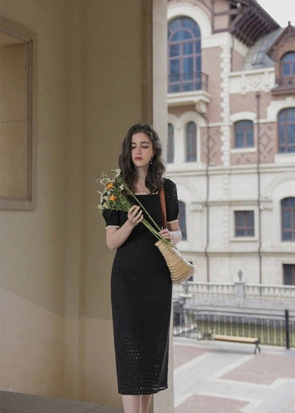 French black dress