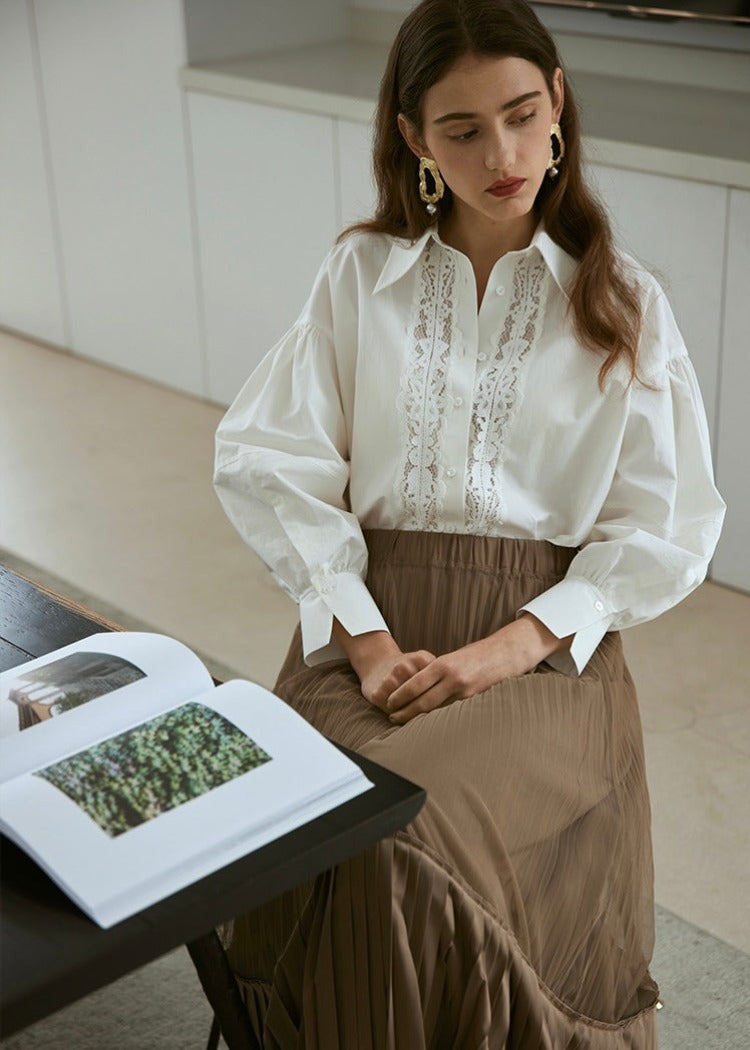 White Lace Shirt