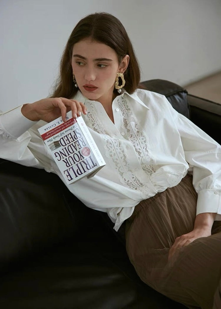 White Lace Shirt