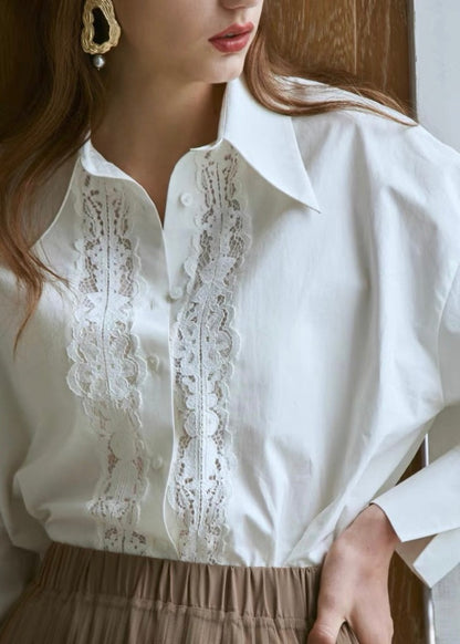 White Lace Shirt